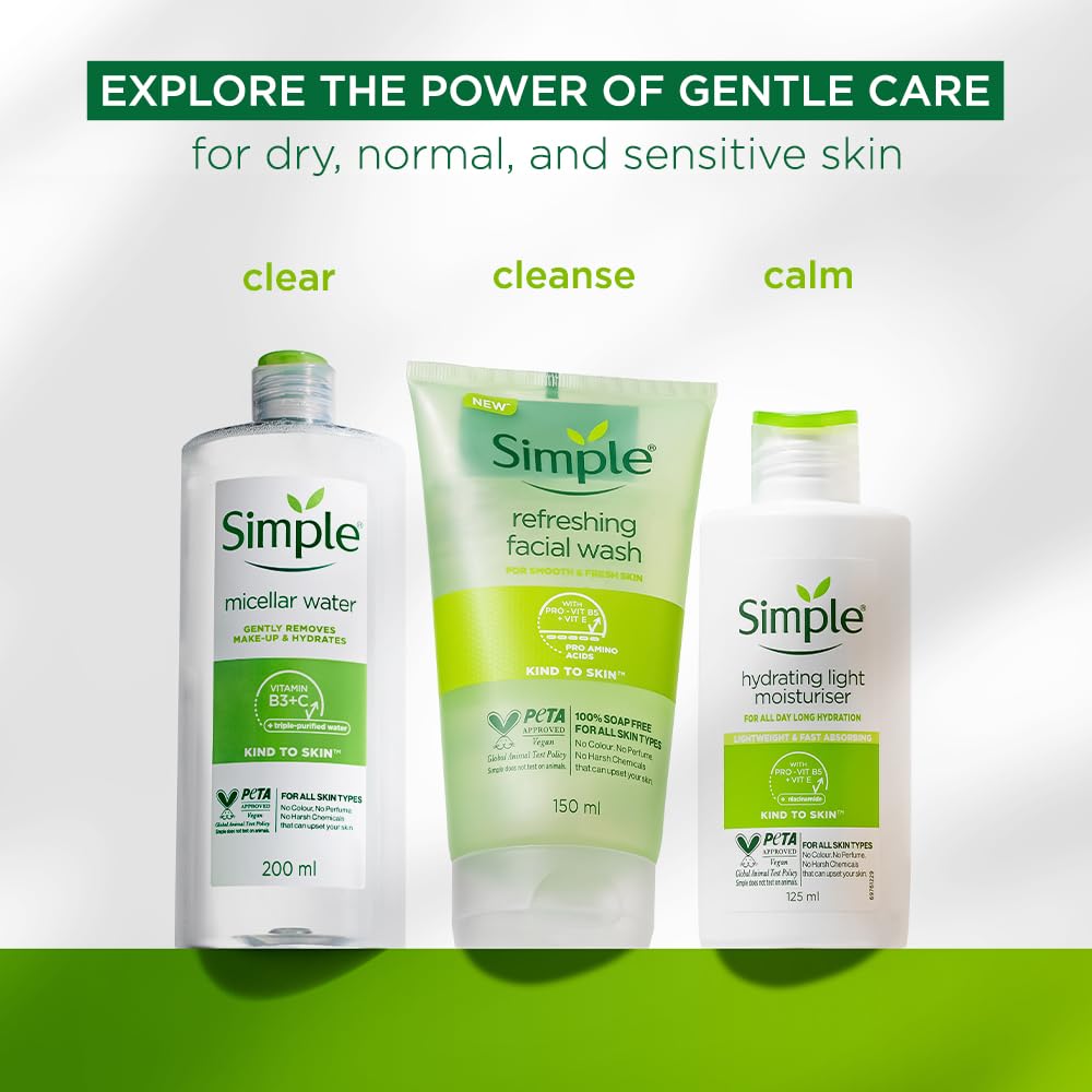 Simple Kind To Skin Hydrating Light Moisturiser Lotion 125ml  - Image 4
