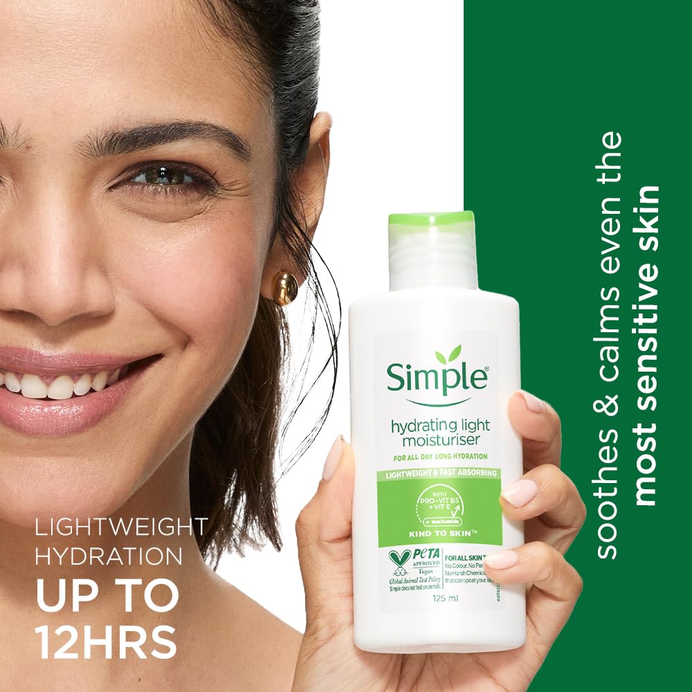 Simple Kind To Skin Hydrating Light Moisturiser Lotion 125ml  - Image 7
