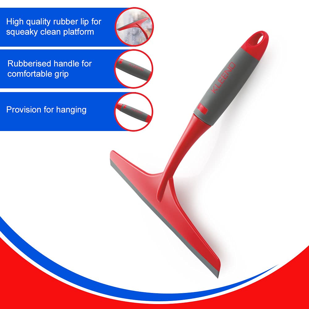 Cello Kleeno Platfrom and Glass Plastic Wiper | Featuring Dual-Purpose Design, Rubberised Handle - Image 2