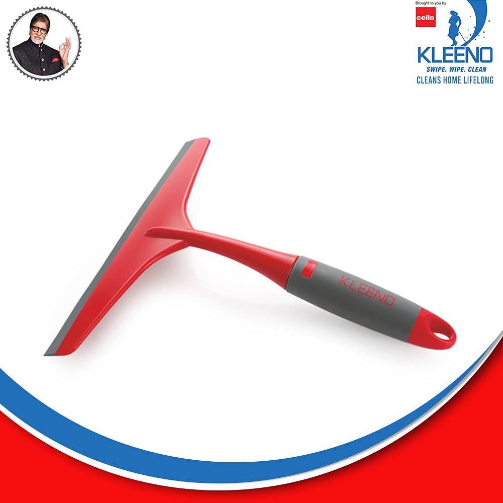 Cello Kleeno Platfrom and Glass Plastic Wiper | Featuring Dual-Purpose Design, Rubberised Handle - Image 5