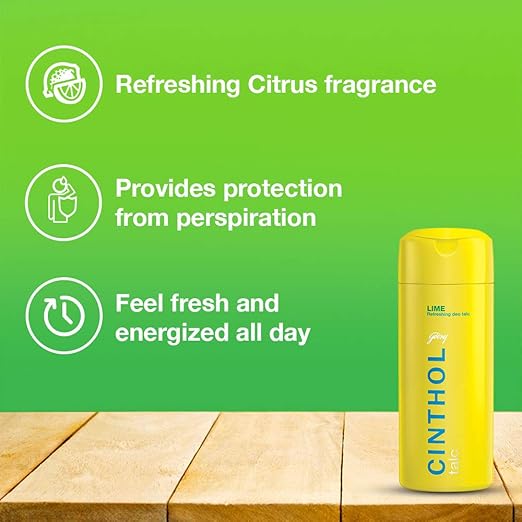 Cinthol Lime Refreshing deo Talc 300gm - Image 4