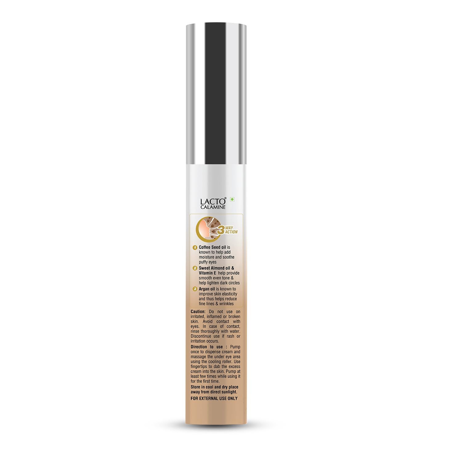Lacto Calamine Under Eye Cream For Dark Circles for Women & Men 15g - Image 3