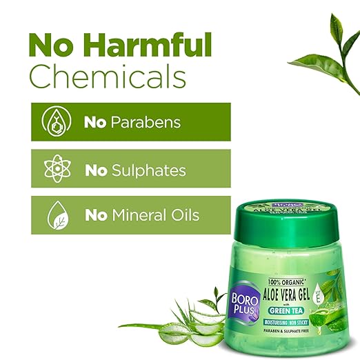 BOROPLUS Aloe Vera Gel with Green Tea & Vitamin E 200ml - Image 5