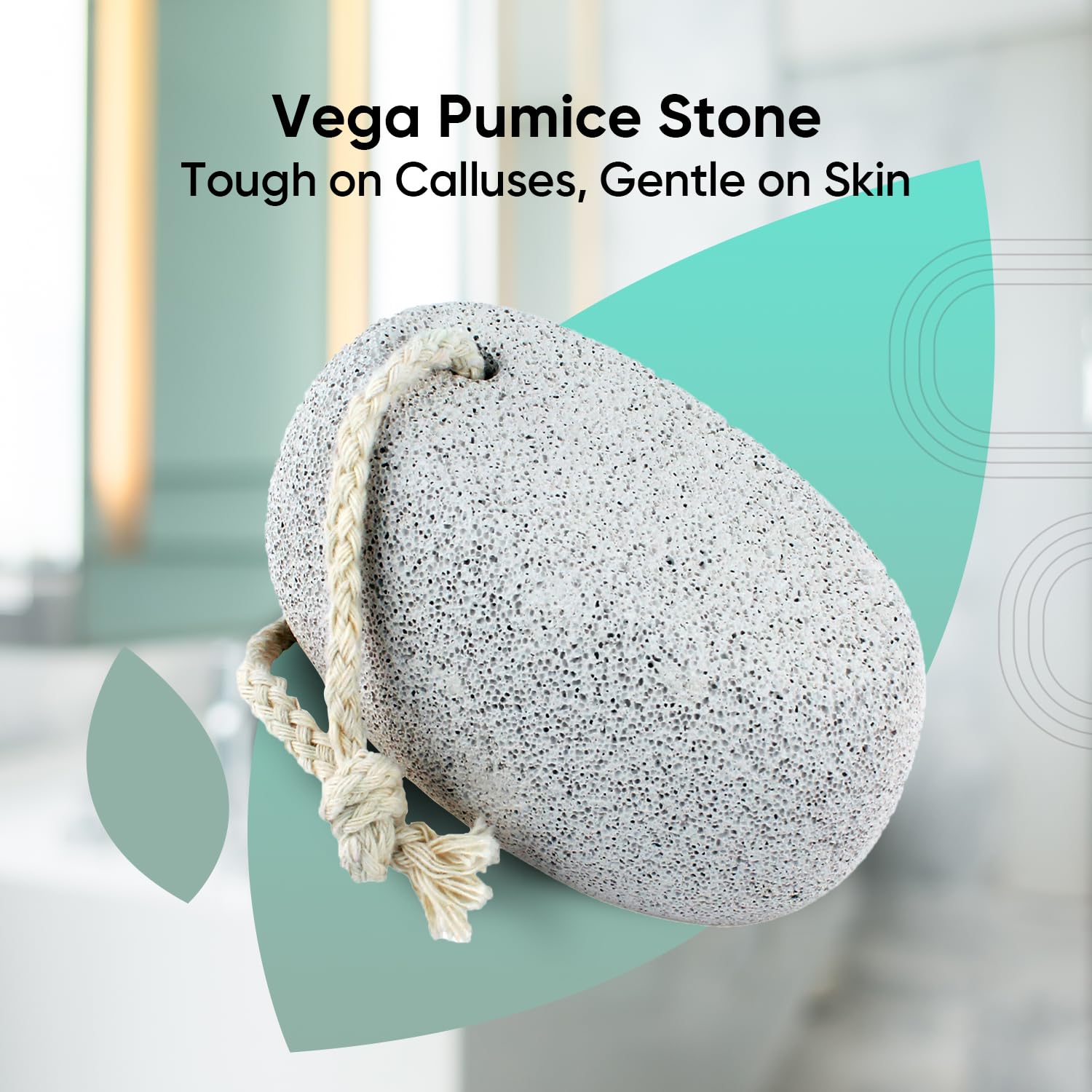 Vega Oval Shaped Pumice Stone for Remove Dead Skin & Callus, Foot Scrubber for Smooth Heels & Pedicure Tool for Men & Women - Image 7