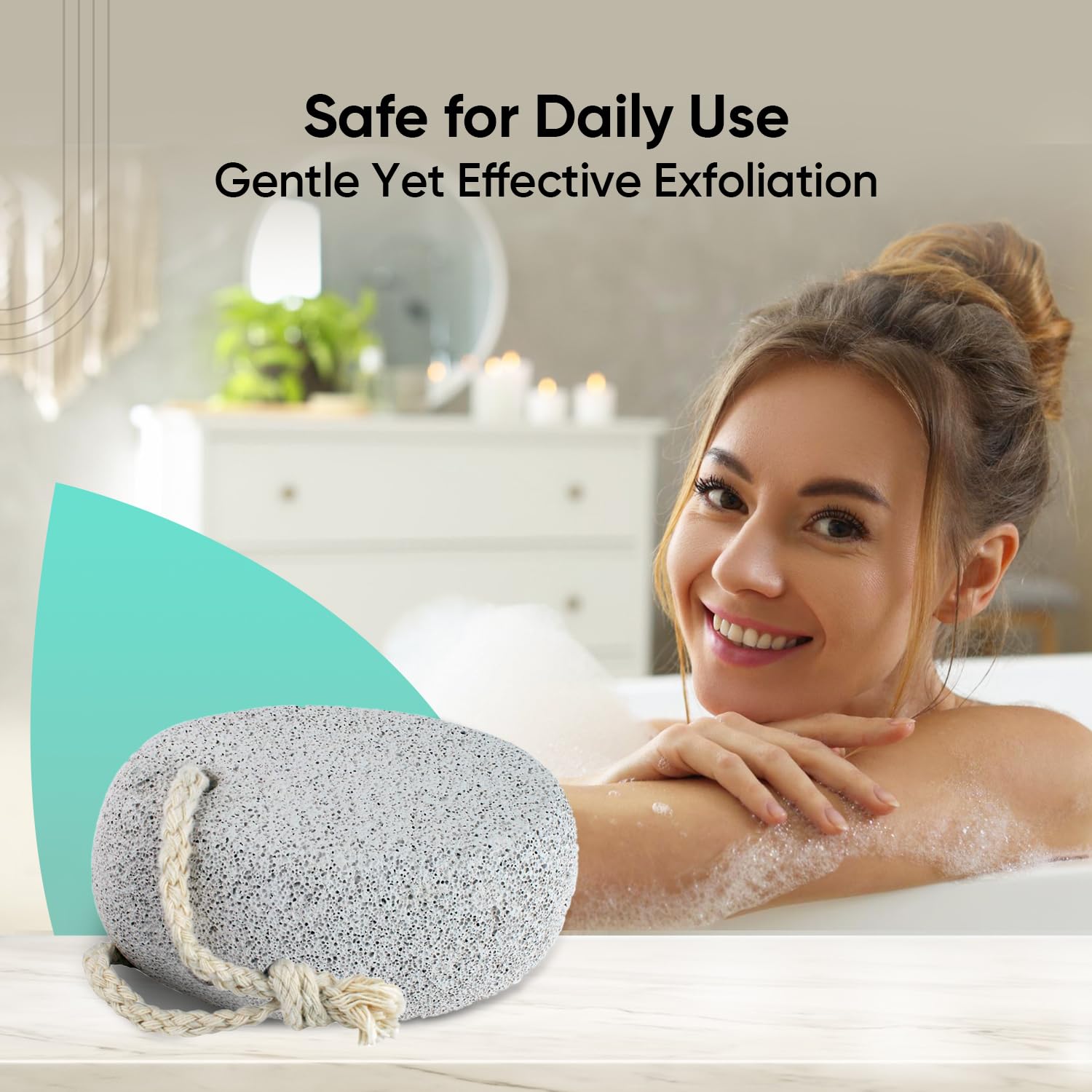 Vega Oval Shaped Pumice Stone for Remove Dead Skin & Callus, Foot Scrubber for Smooth Heels & Pedicure Tool for Men & Women - Image 9