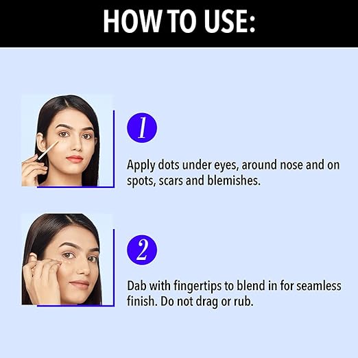Blue Heaven Flawless liquid Concealer, 201, Cream, 16gm - Image 4