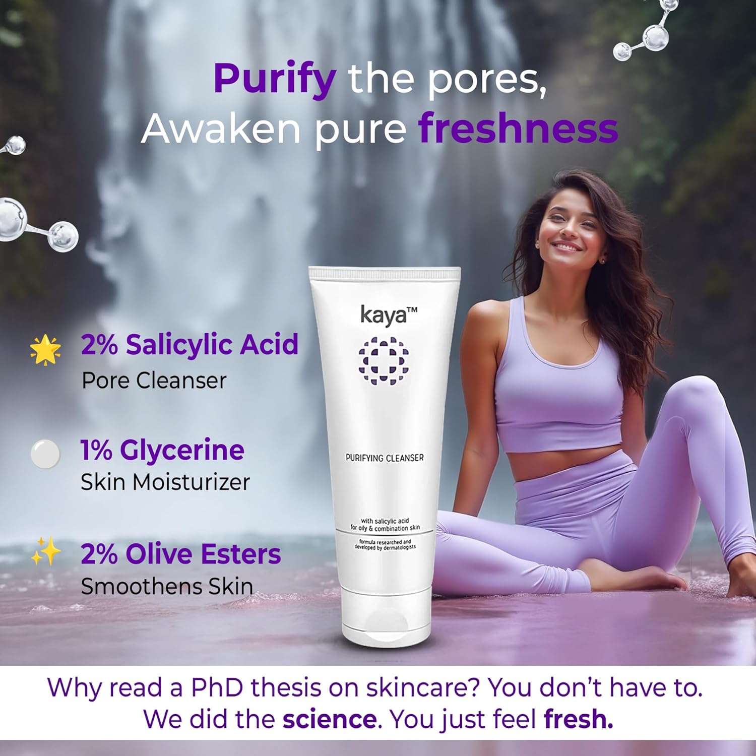 Kaya Acne Care Purifying Face Wash with Salicylic Acid - Image 6