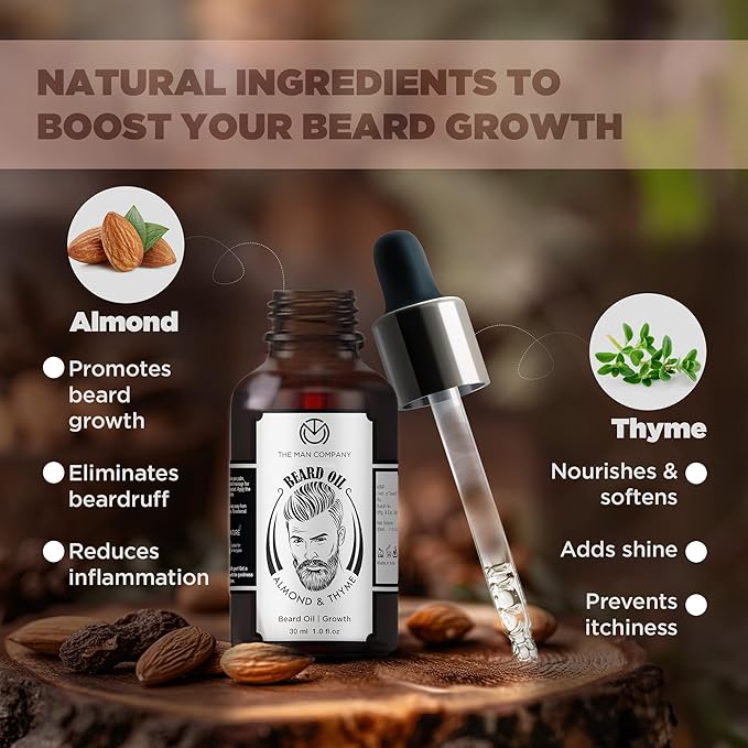 The Man Company Beard Oil for Growing Beard 30ml - Image 2