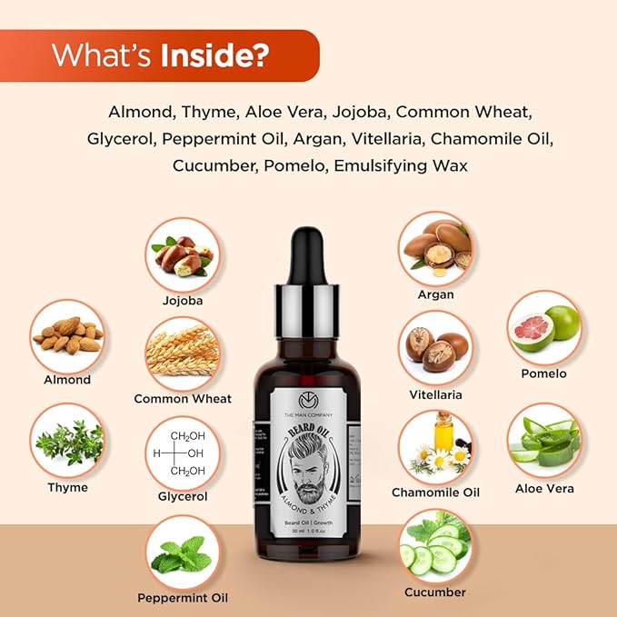 The Man Company Beard Oil for Growing Beard 30ml - Image 4