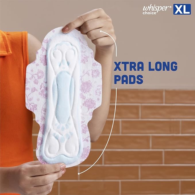 WHISPER CHOICE SANITARY PADS, 36 XL PADS - Image 5
