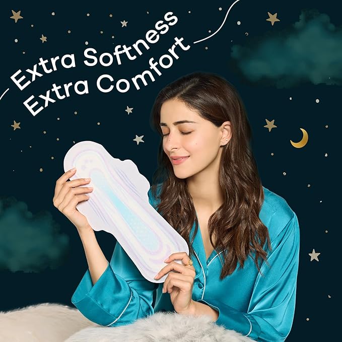Whisper Bindazzz Nights 16 XXL+ Sanitary Pads, Upto 0% Leaks All Night Long - Image 5