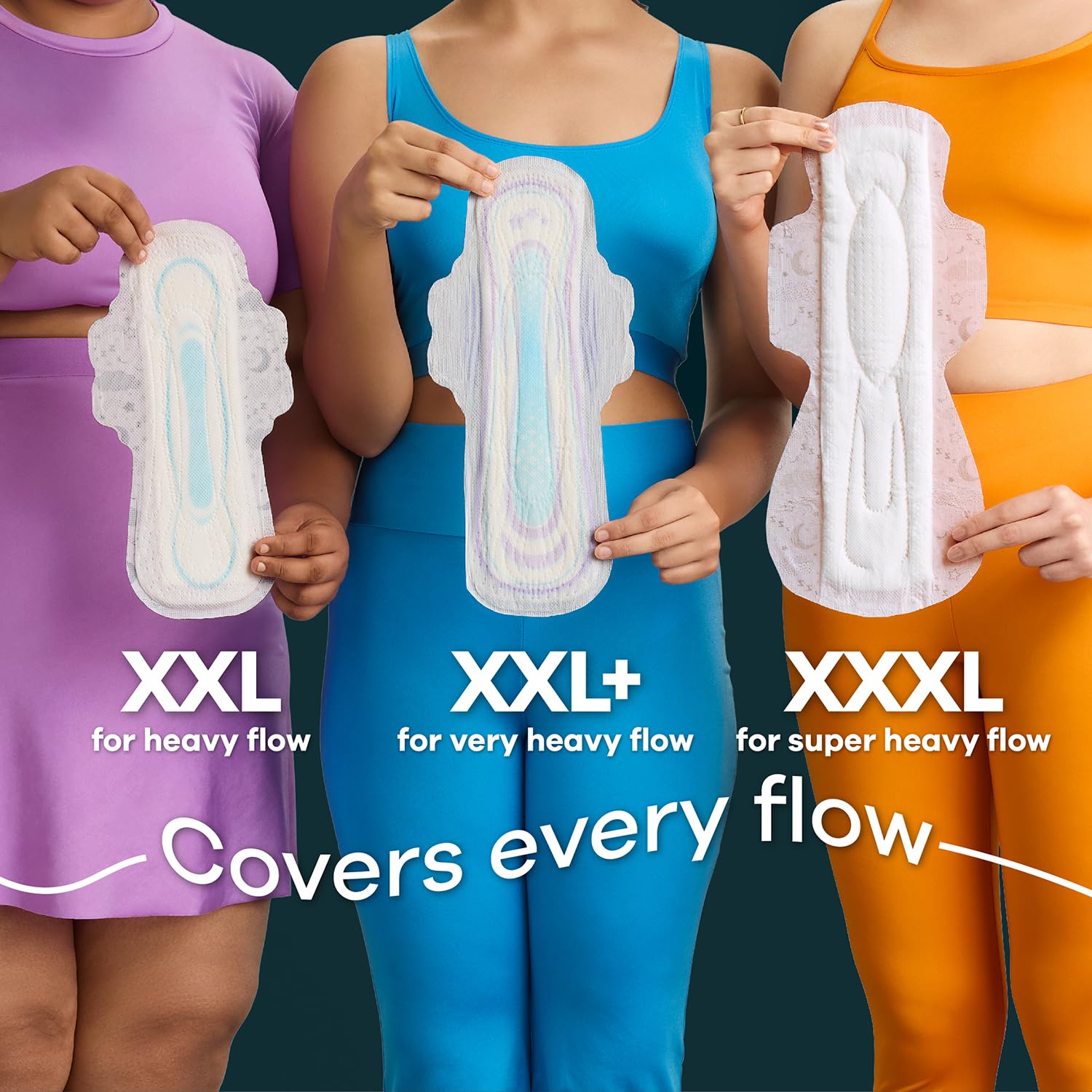 Whisper Bindazzz Nights 16 XXL+ Sanitary Pads, Upto 0% Leaks All Night Long - Image 7