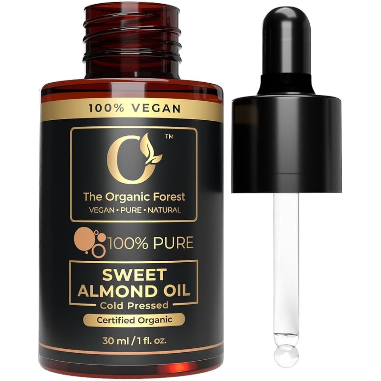 Plant Based Sweet Almond Oil for Skin, Hair, Nails & Body – Organic Cold Pressed Badam Oil - Image 2