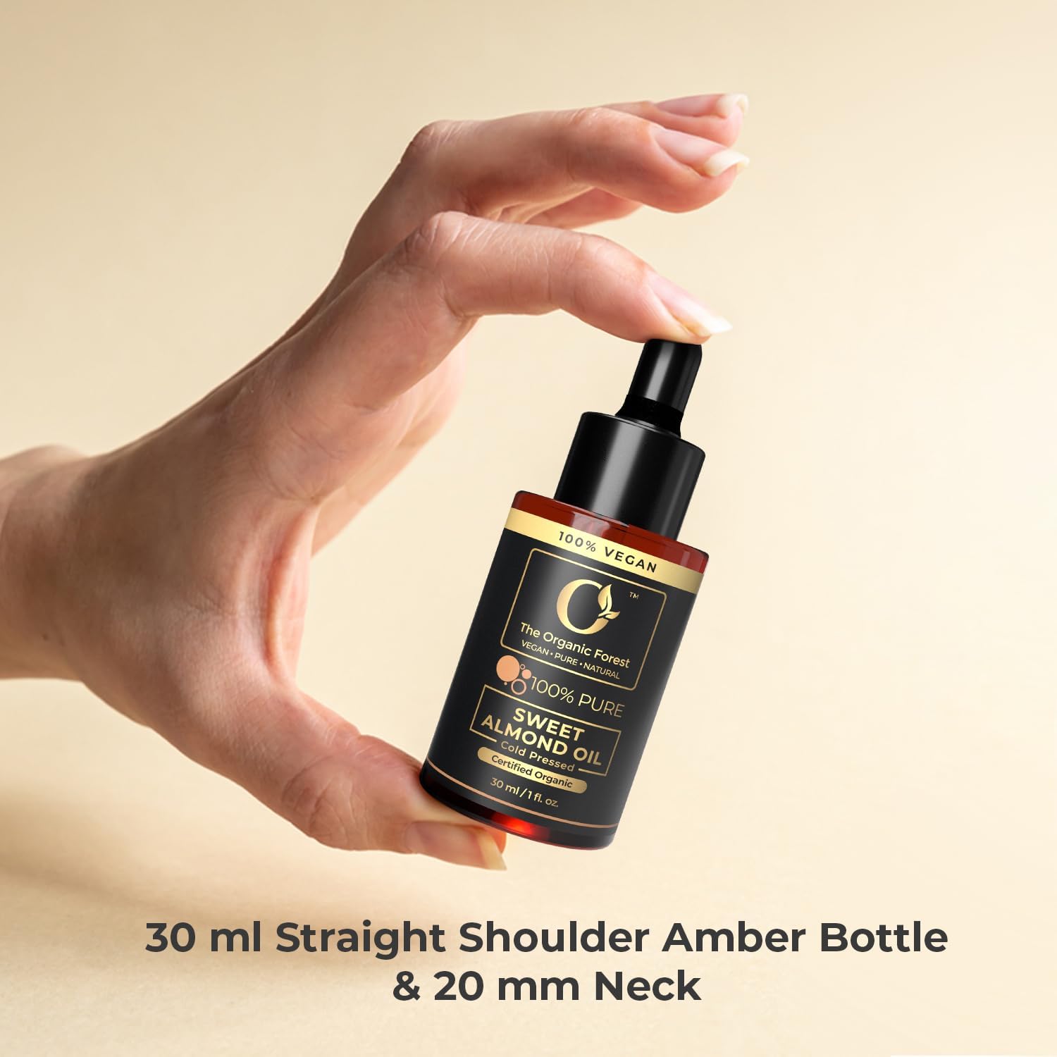 Plant Based Sweet Almond Oil for Skin, Hair, Nails & Body – Organic Cold Pressed Badam Oil - Image 3