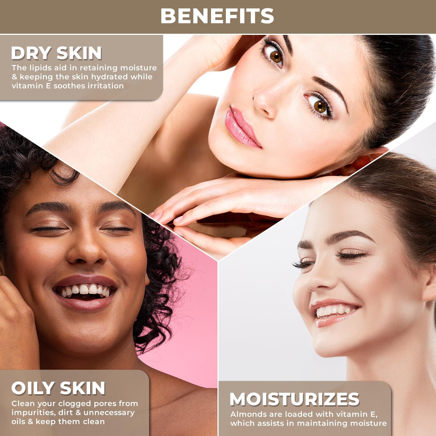 Plant Based Sweet Almond Oil for Skin, Hair, Nails & Body – Organic Cold Pressed Badam Oil - Image 4