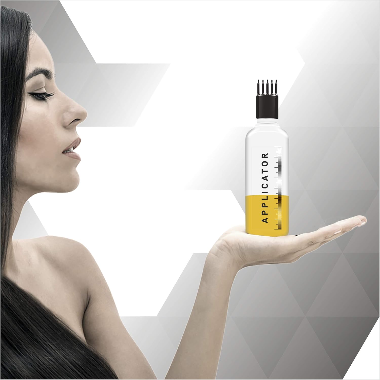 Chariot New York Hair Root Applicator Bottle with Comb Cap for Applying Hair Oil, Shampoo and Medicine (Pack of 2) - Image 3