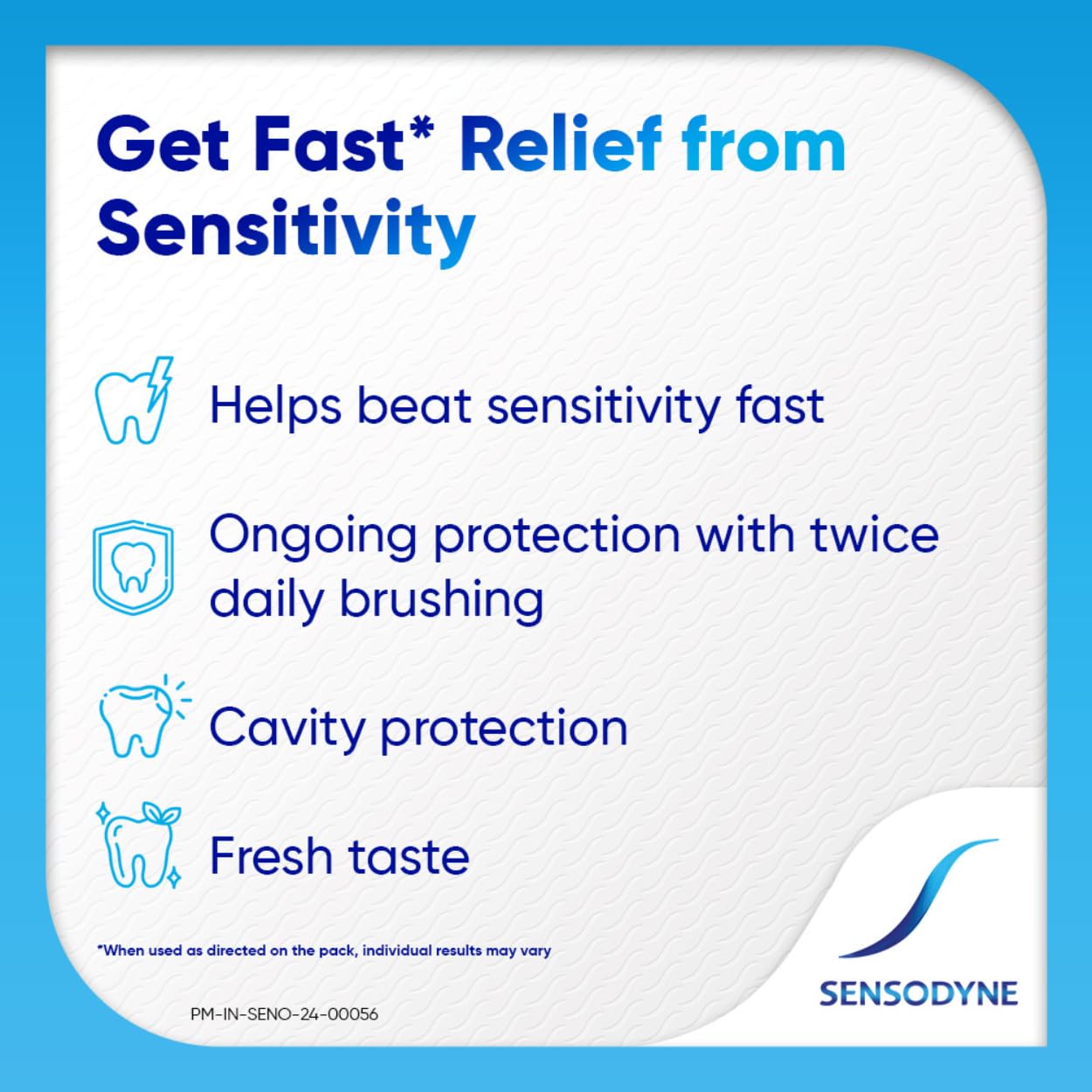 Sensodyne Toothpaste Rapid Relief | Fast Sensitivity Relief Tooth Paste Pack of 1 - 80gm - Image 4
