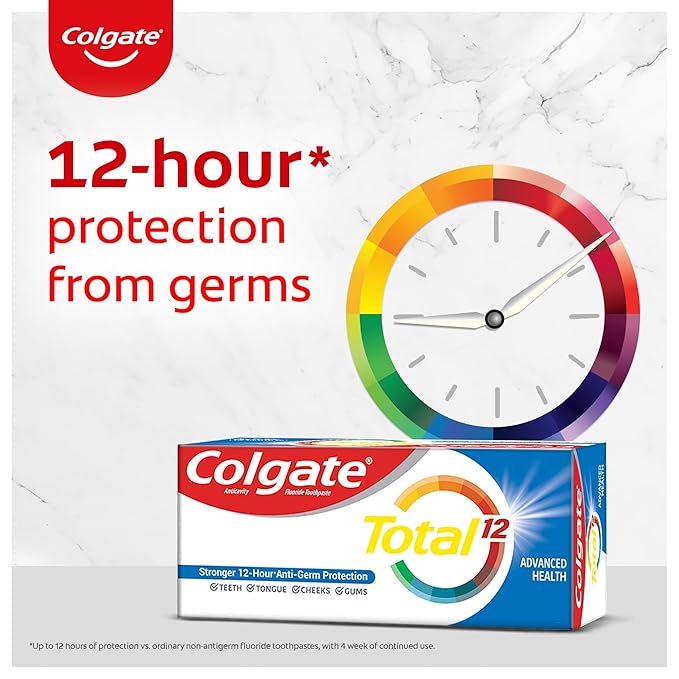 Colgate Total Whole Mouth Health, Antibacterial Cavity Protection Toothpaste, 120gm each, Pack of 2 - Image 3