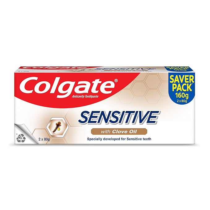Colgate Sensitive Toothpaste with Clove Oil, for Sensitivity Relief, 160g - Image 3