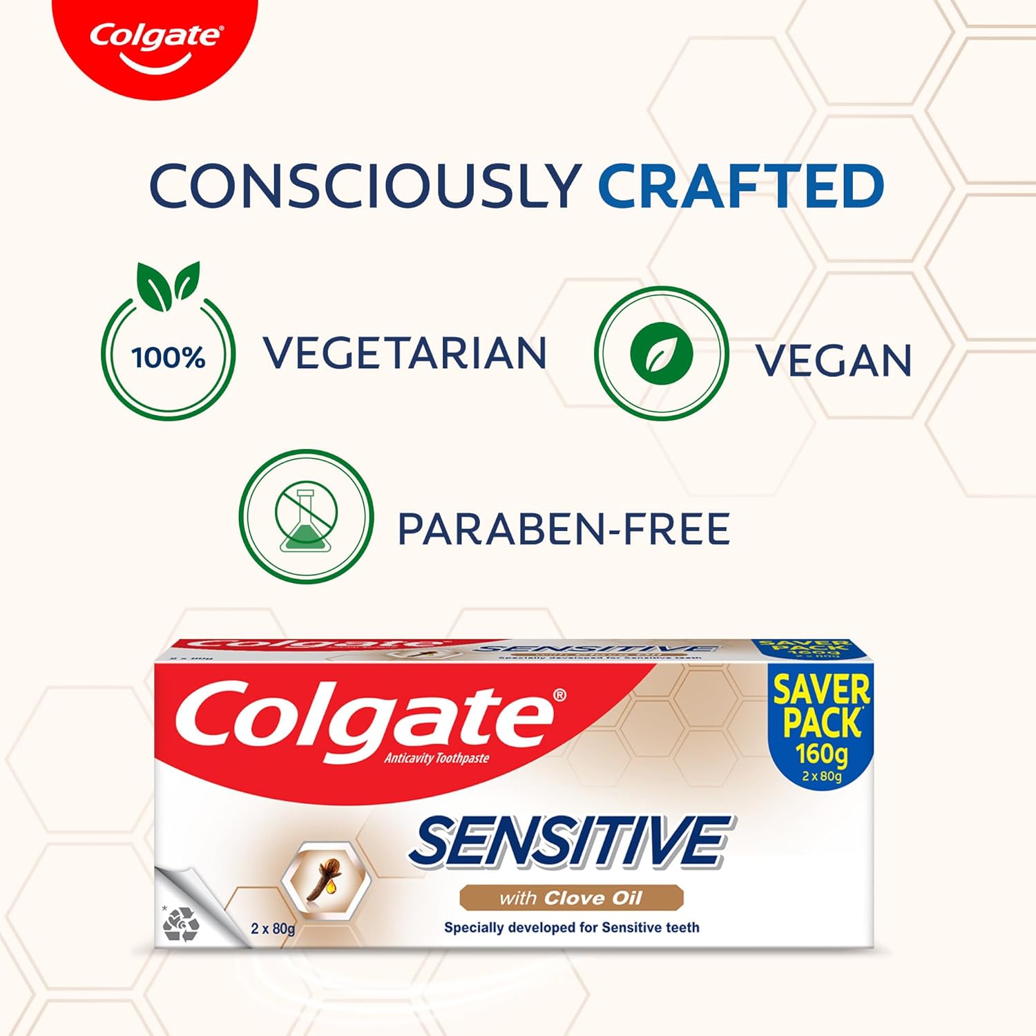 Colgate Sensitive Toothpaste with Clove Oil, for Sensitivity Relief, 160g - Image 10