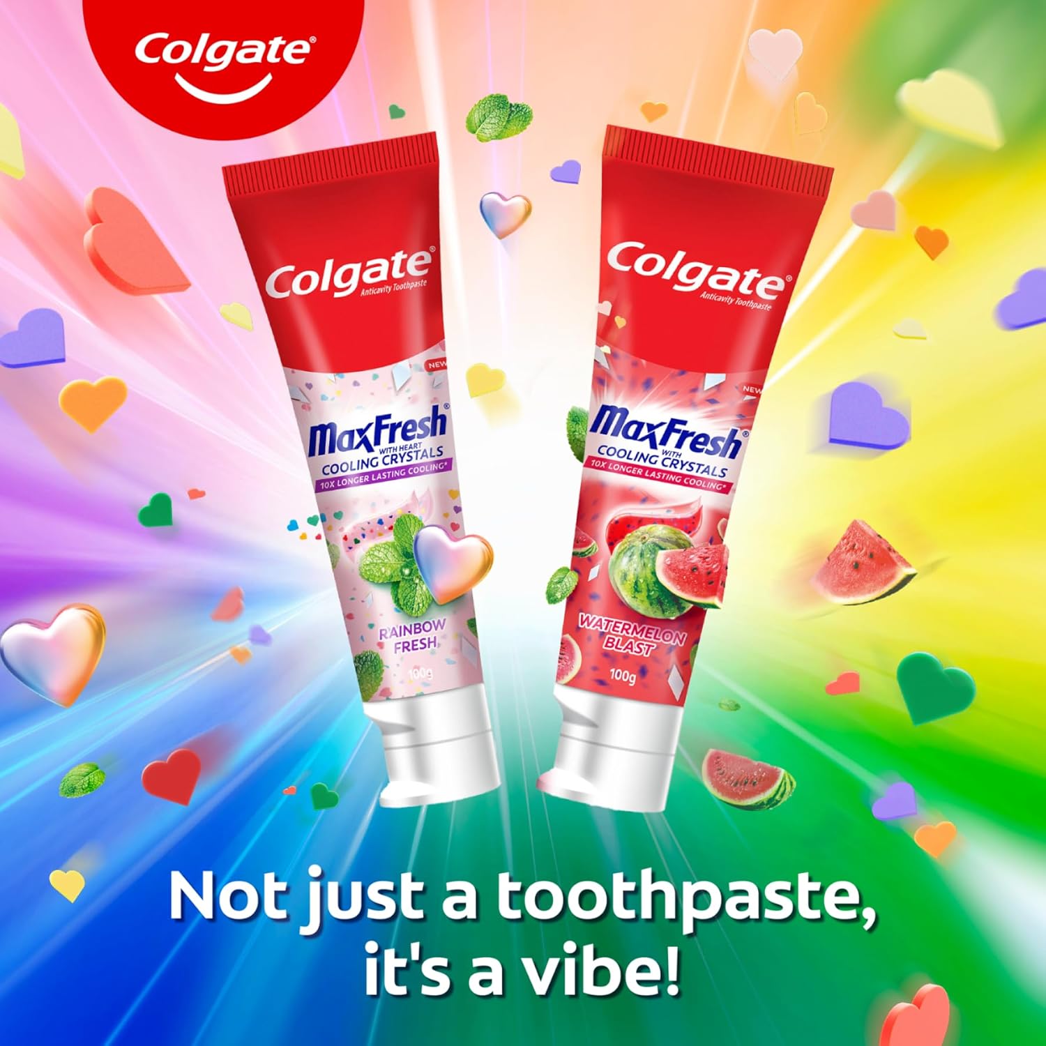 Colgate MaxFresh Rainbow Fresh Gel Toothpaste, 100g - Image 8