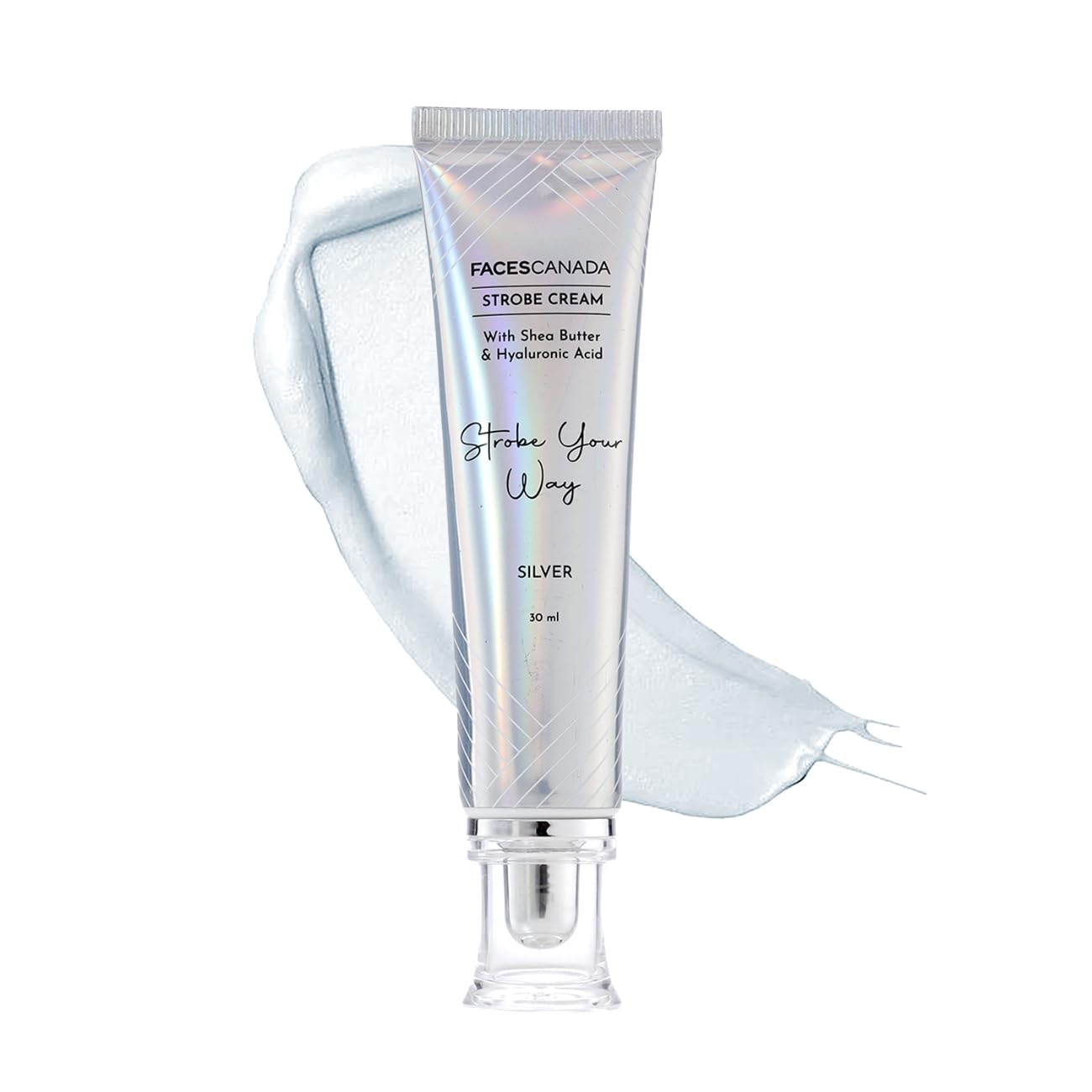 FACESCANADA Strobe Cream - Silver, 30Ml | Primer + Highlighter + Moisturizer - Image 1