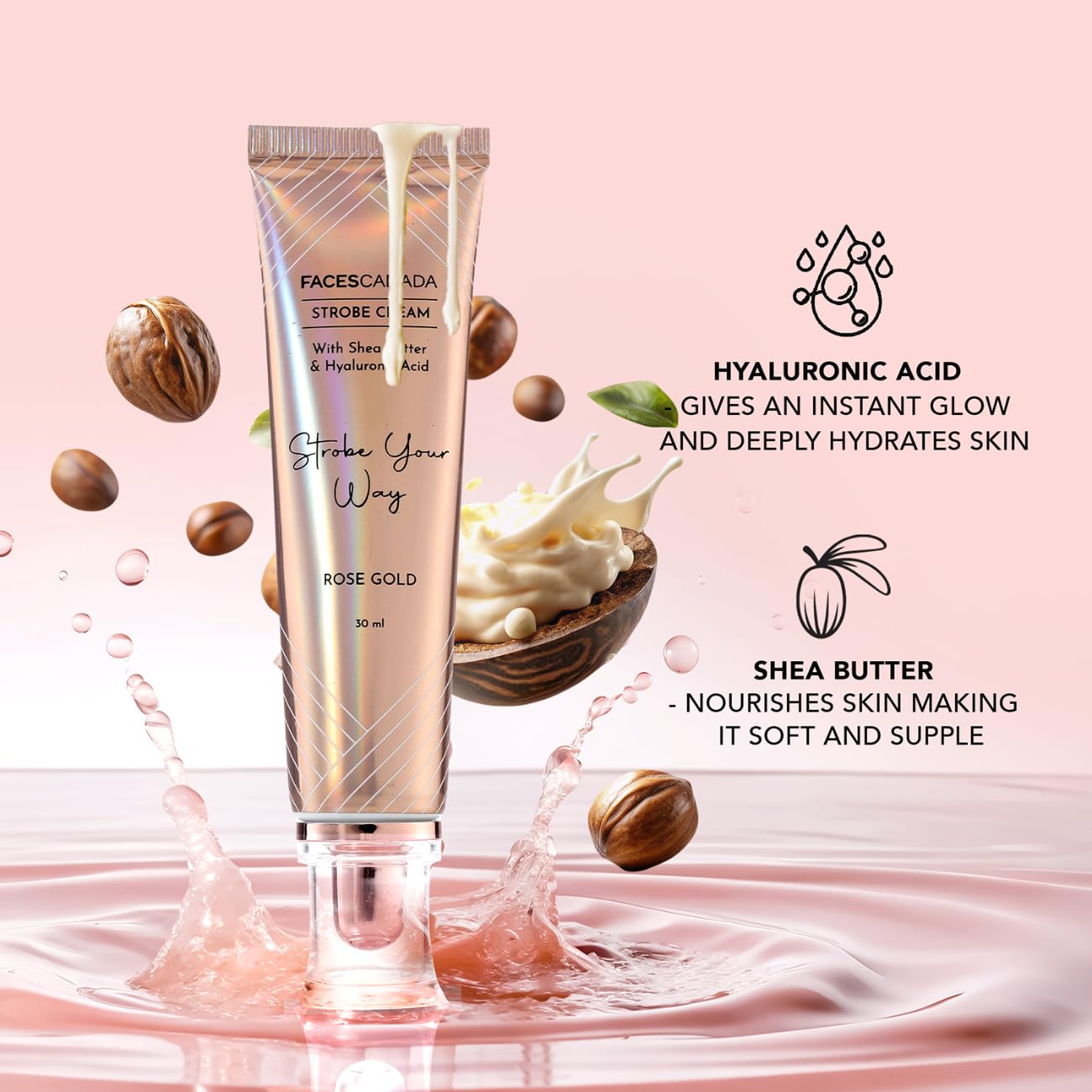 FACESCANADA Strobe Cream - Silver, 30Ml | Primer + Highlighter + Moisturizer - Image 3