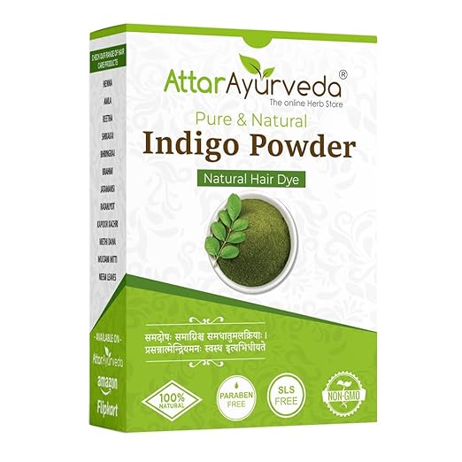 Attar Ayurveda Indigo Powder for black Hair (200 grams) - Image 1