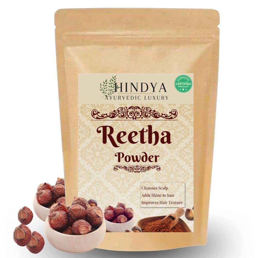 Amla Reetha Shikakai, Bhringraj and Hibiscus Powder for Hair (Pack of 5, 50g each, Total 250g Pack) - Image 5