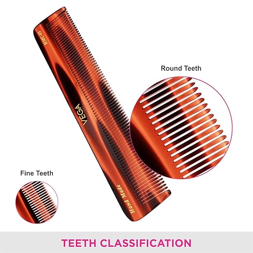 Vega Handcrafted Graduated Dressing Comb for Men & Women - Image 4