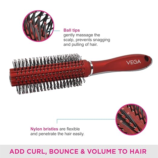 Vega Premium Collection Hair Brush - Round & Curl - Image 2