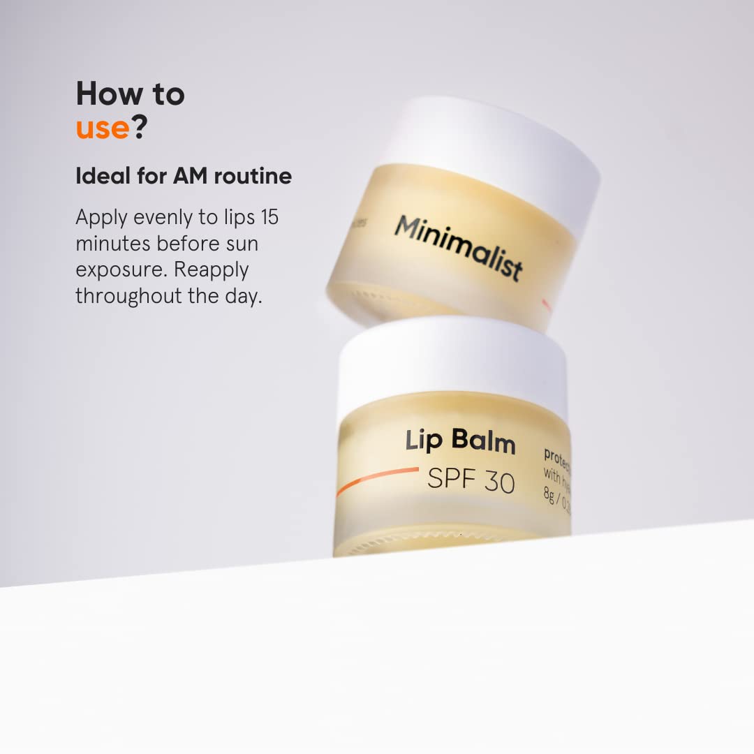 Minimalist Spf 30 Lip Balm With Ceramides & Hyaluronic Acid | Lip Protection & Nourishment - Image 3