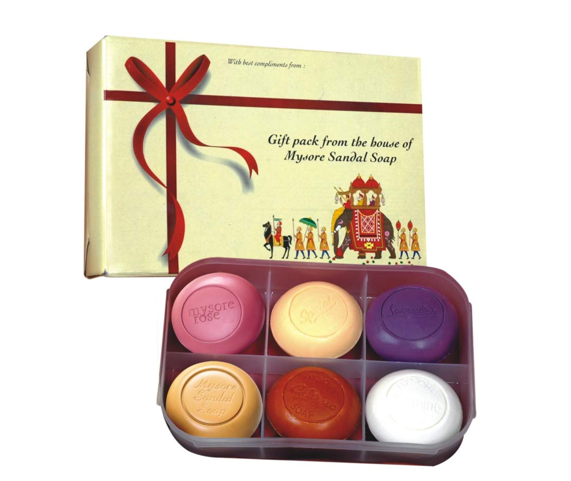 Mysore Sandal Soap Gift Pack, 150g - Pack of 6 - Image 1
