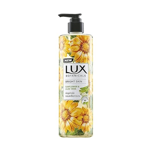 Lux Botanicals Body Wash, Sunflower & Aloe Vera, Shower Gel for Women - 450ML - Image 1
