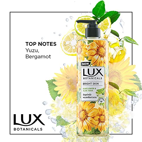 Lux Botanicals Body Wash, Sunflower & Aloe Vera, Shower Gel for Women - 450ML - Image 3