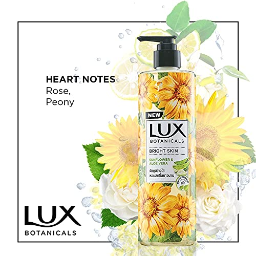Lux Botanicals Body Wash, Sunflower & Aloe Vera, Shower Gel for Women - 450ML - Image 4