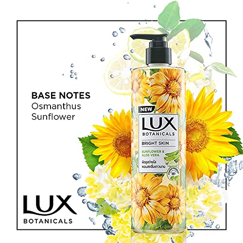 Lux Botanicals Body Wash, Sunflower & Aloe Vera, Shower Gel for Women - 450ML - Image 5