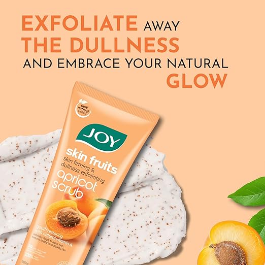 Joy Apricot & Walnut Face & Body Scrub for Blackheads Removal (200gm)  - Image 4