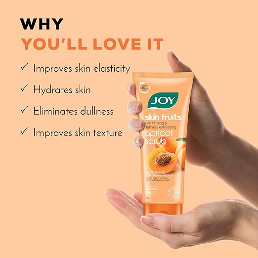 Joy Apricot & Walnut Face & Body Scrub for Blackheads Removal (200gm)  - Image 5