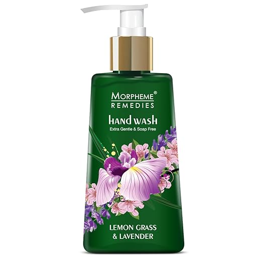 Morpheme Remedies Hand Wash Lemongrass & Lavender, Anti Bacterial, 250ml  - Image 1