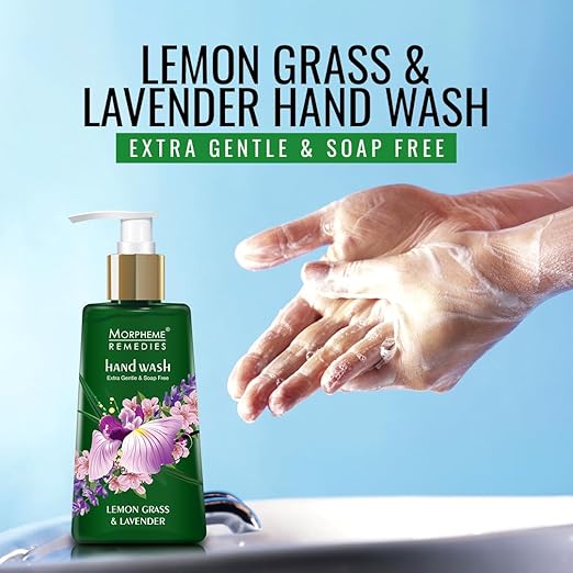 Morpheme Remedies Hand Wash Lemongrass & Lavender, Anti Bacterial, 250ml  - Image 3