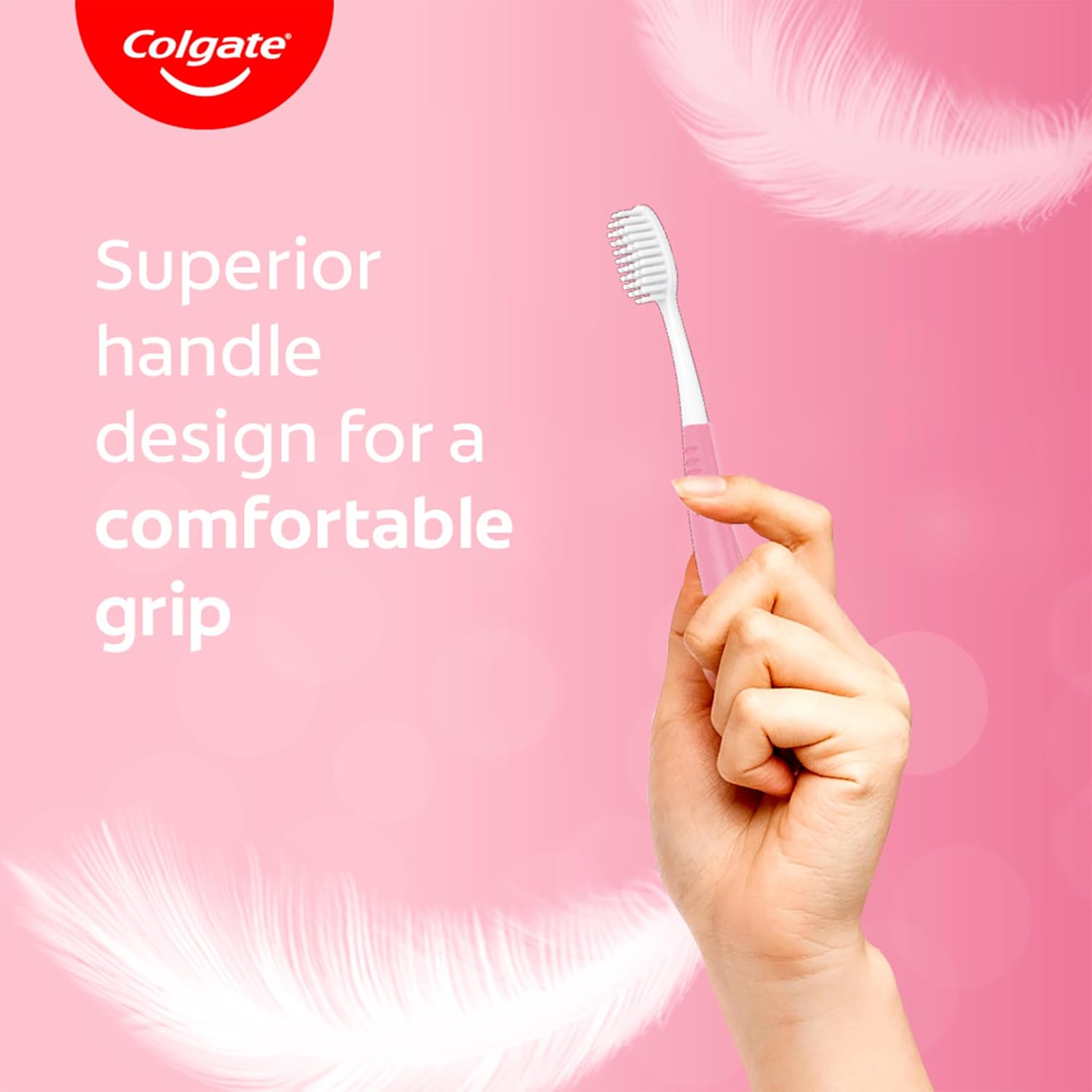 Colgate Sensitive+ Ultra Soft (1.2X softer bristles) Manual Toothbrush Designed for Sensitive Teeth  - Image 2