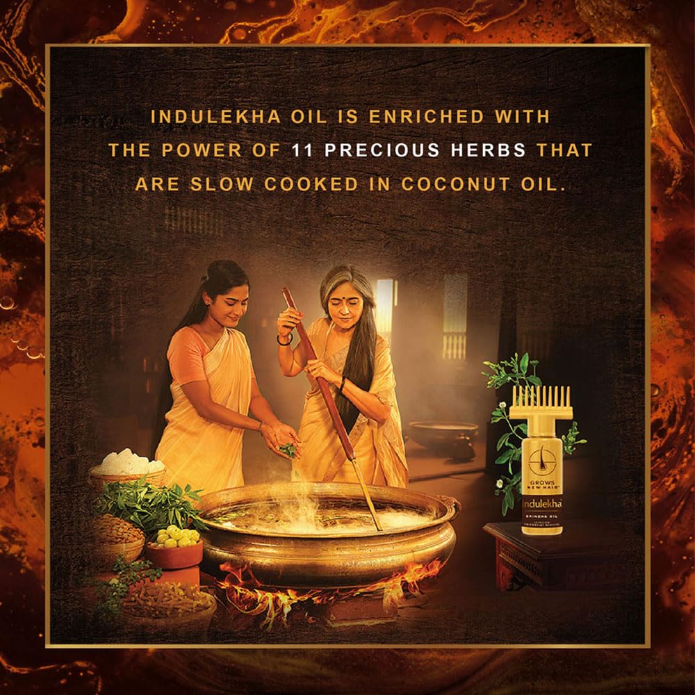 Indulekha Bringha Ayurvedic Hair Oil 100 ml - Image 6