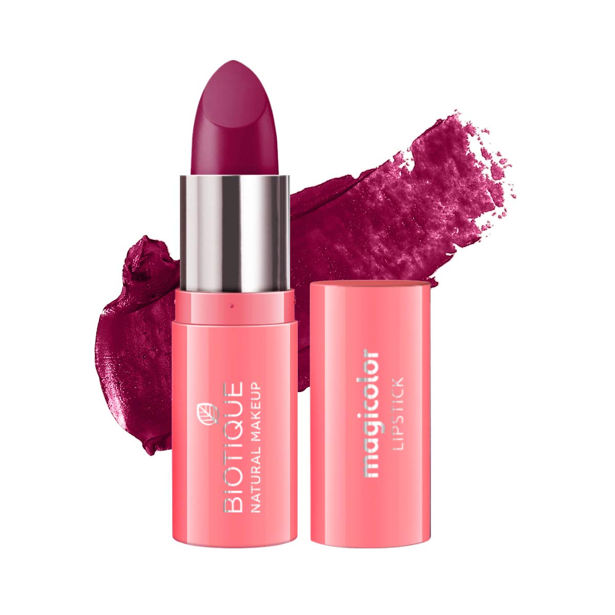 Biotique Natural Makeup Magicolor Lipstick, Pretty Poison, 4g - Image 1