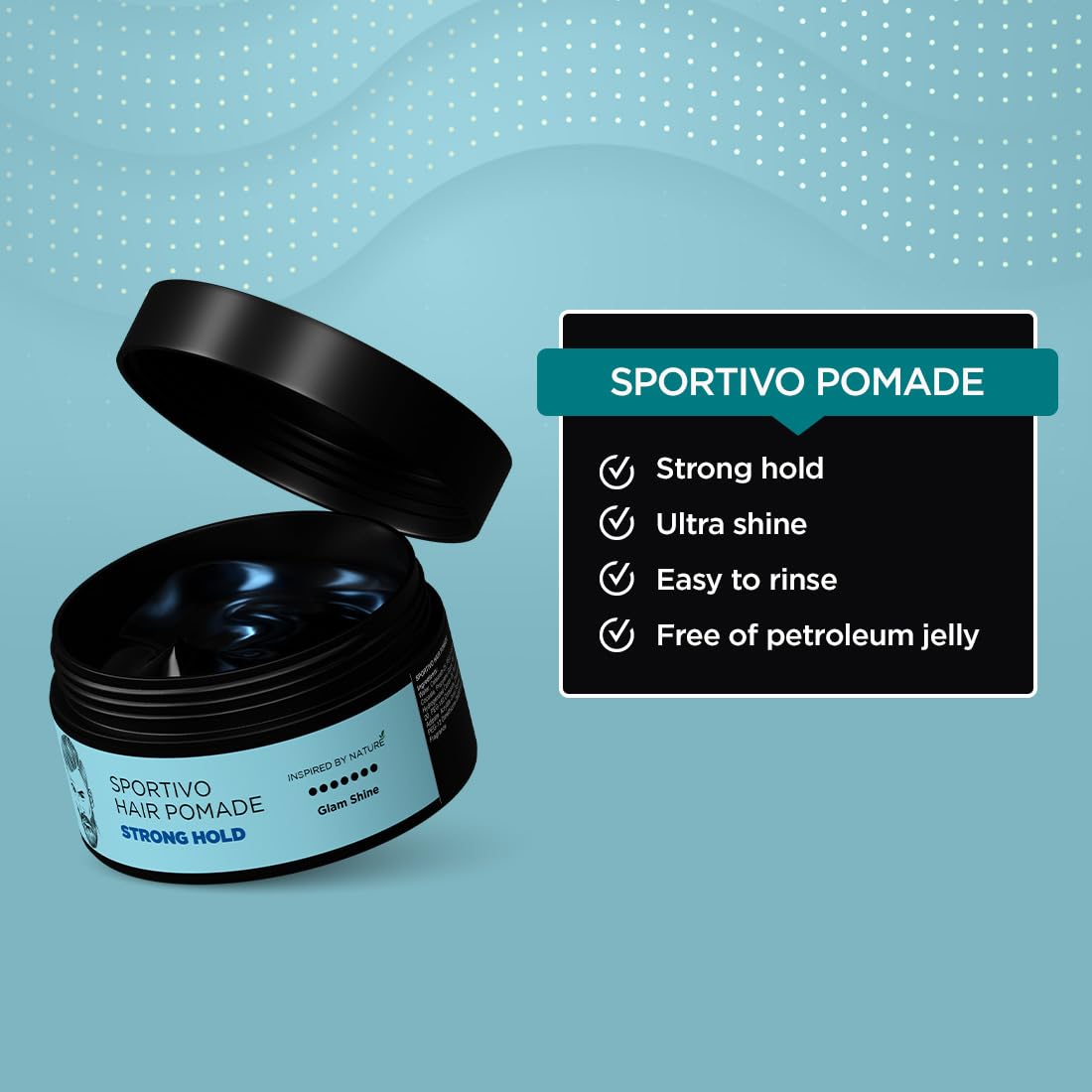 The Man Company Sportivo Stronghold Hair Styling Pomade Wax for Men - Image 5