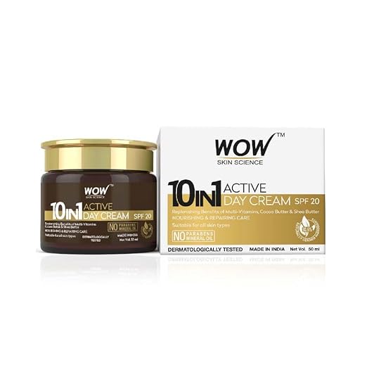WOW 10 in 1 Active Miracle Day Cream with SPF 20 PA++, 50ML - Image 1