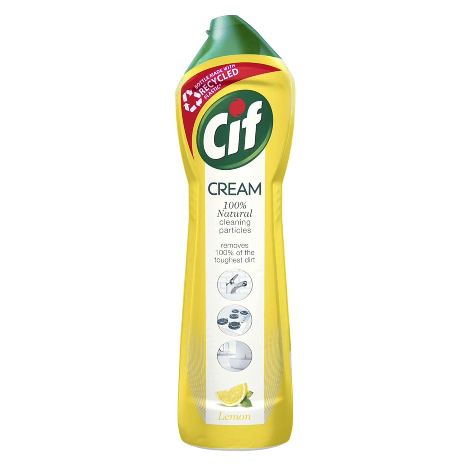 Cif  Abrasive Surface Cleaner Cream, Lemon| Kitchen & Bathroom - Image 1
