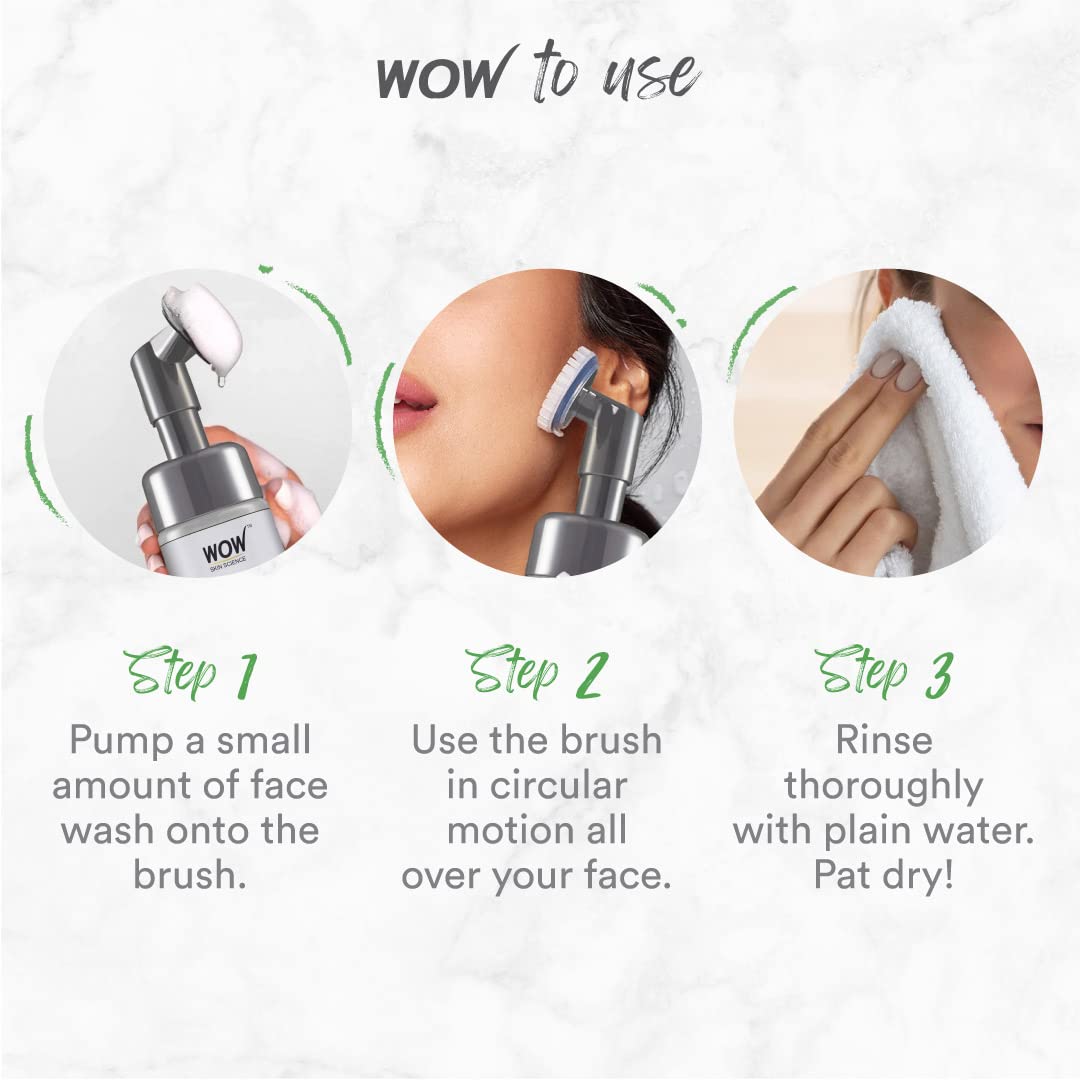 WOW Skin Science Charcoal Foaming Face Wash - 150 ML - Image 7