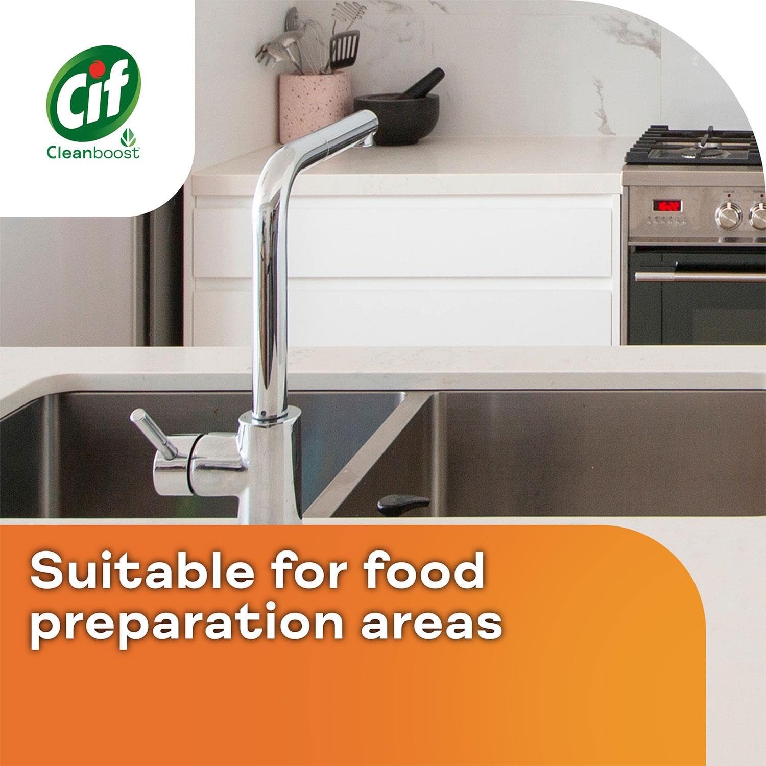 CIF Power & Shine Kitchen Cleaner Spray, Tough Grease & Stain Removal, Suitable for Chimney, - Image 4