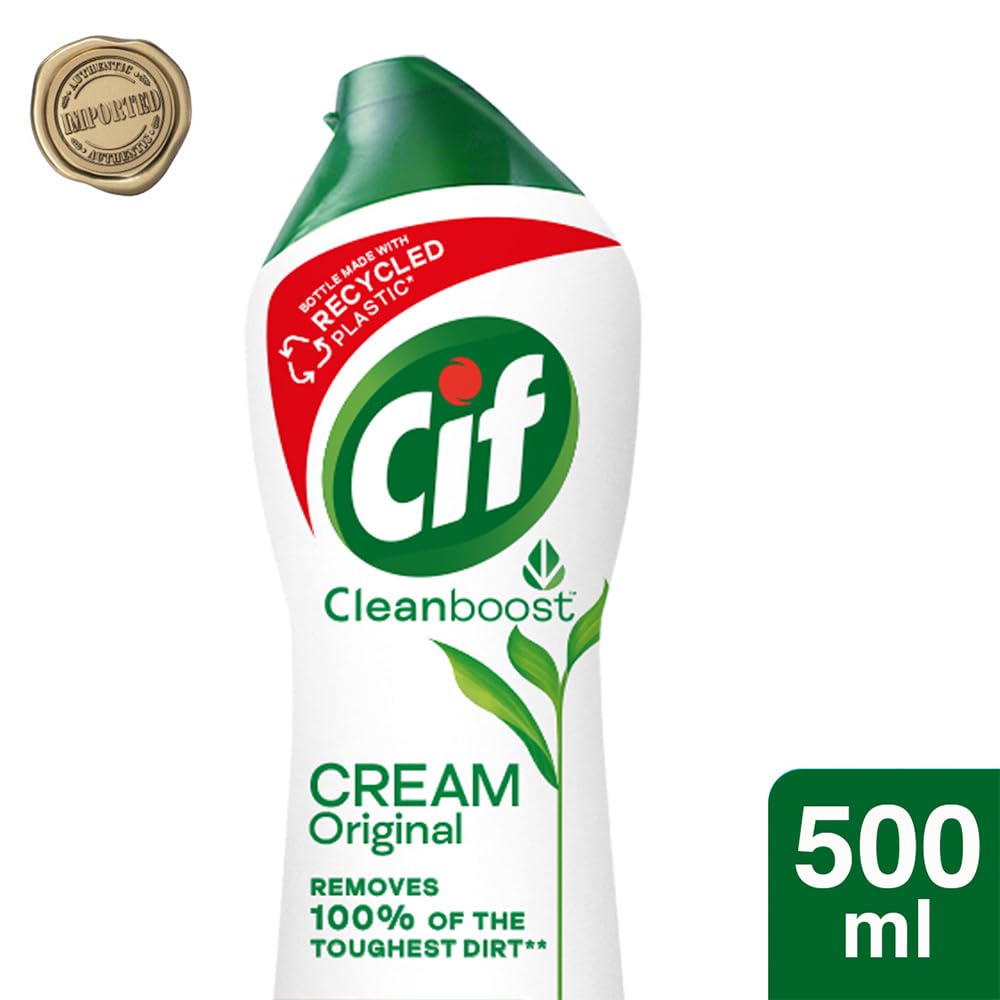 Cif Original Multipurpose Surface Cleaner Cream for Kitchen & Bathroom, Ocean Breeze Scent - Image 1
